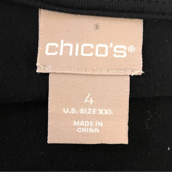 Chico's Tunic Chiffon Crossover Floral 4/XXL - Picture 14 of 15